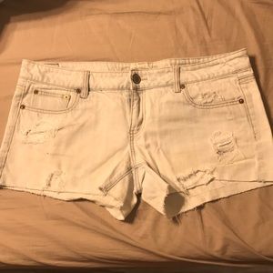 American Eagle denim distressed shorts